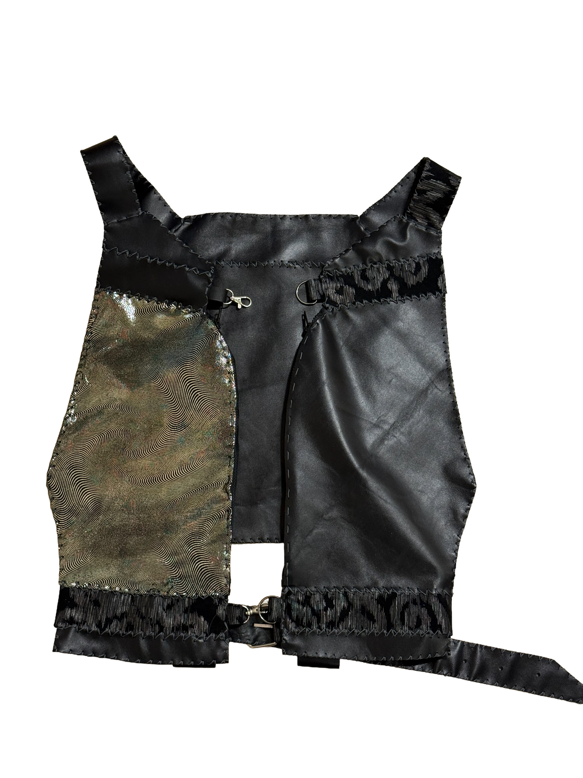 Leather vest bag (two sided)