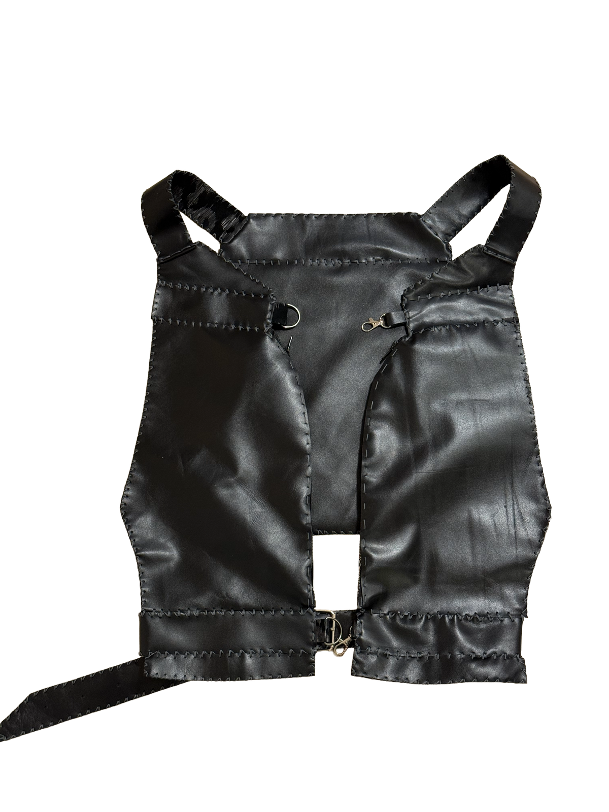 Leather vest bag (two sided)