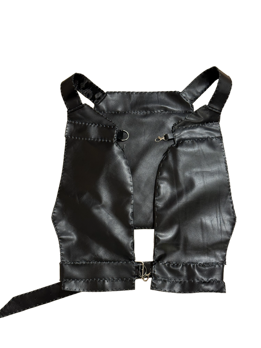 Leather vest bag (two sided)