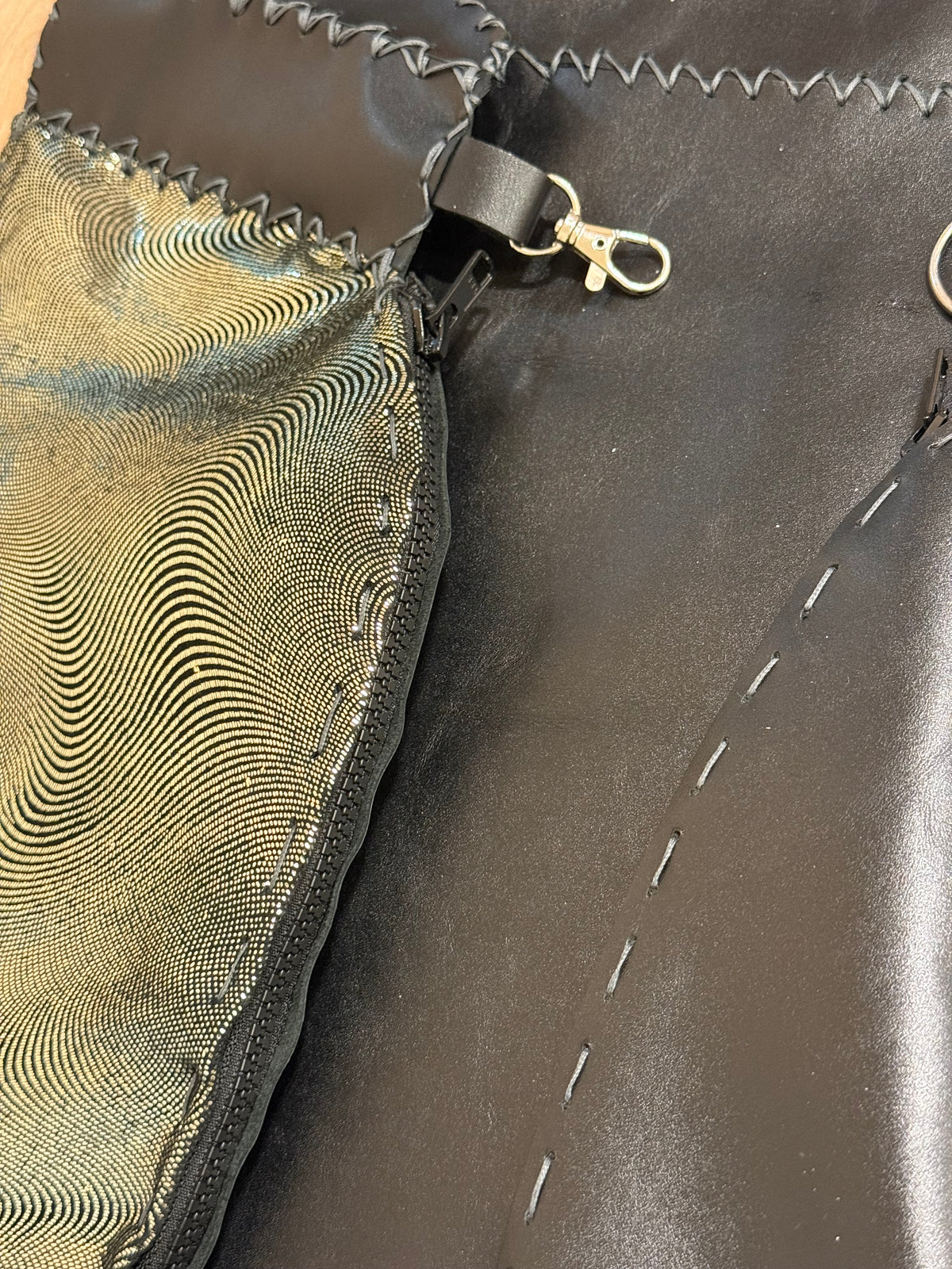 Leather vest bag (two sided)