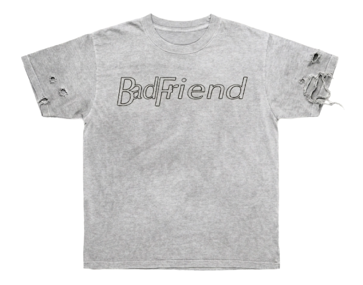 Badfriend grey t-shirt
