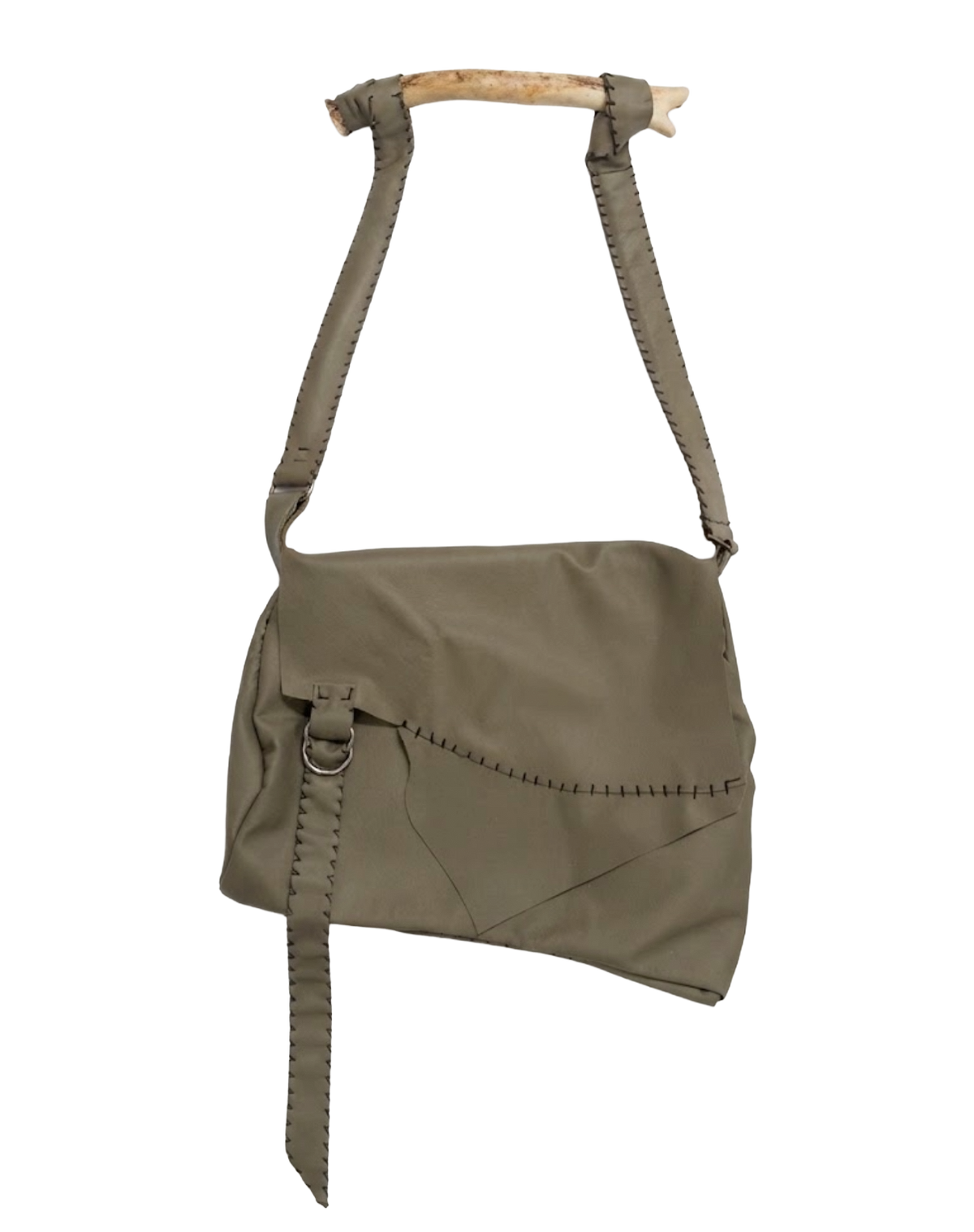 lambskin + antler bag